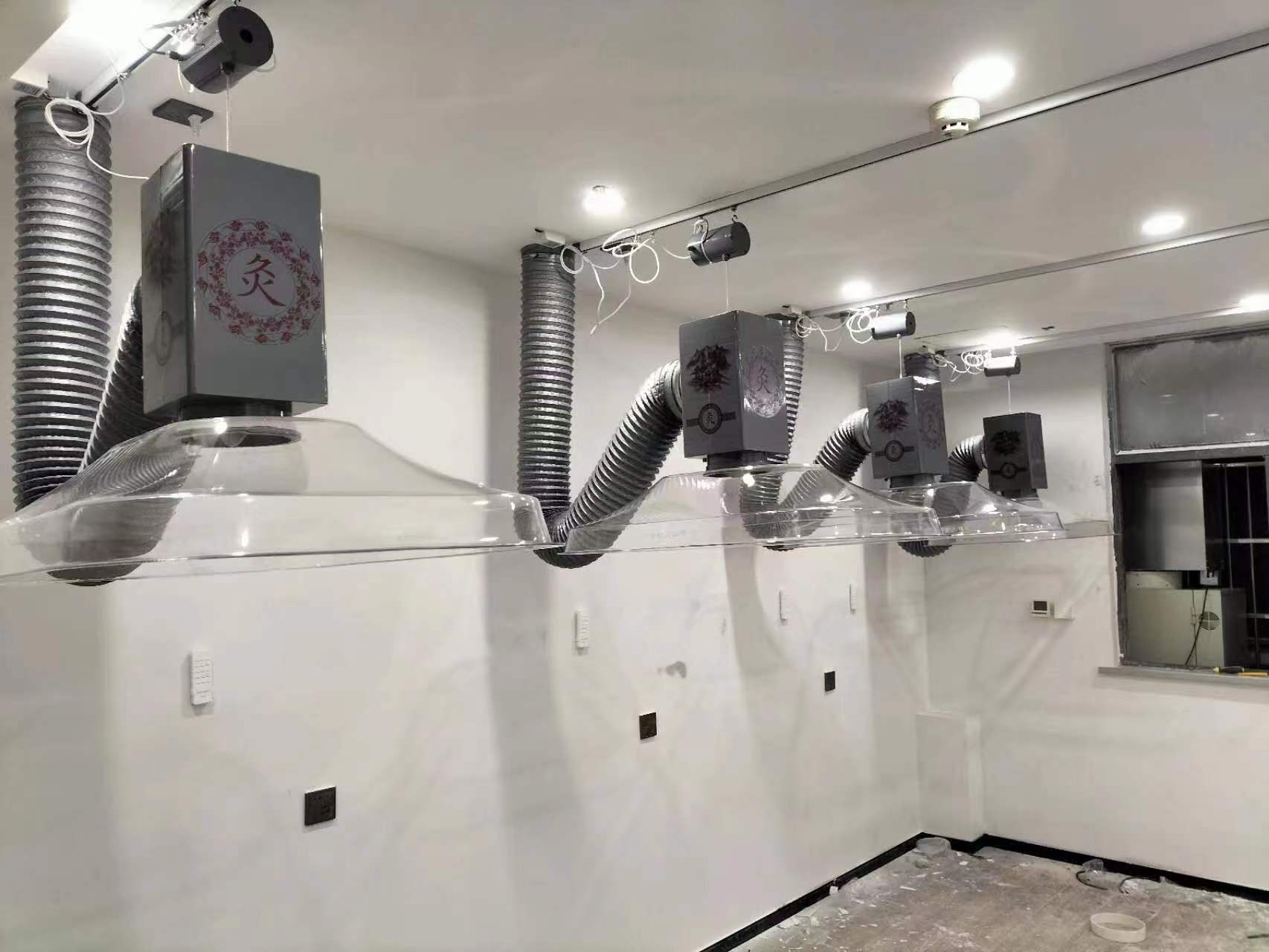 寧波市杏林中醫館（華仔艾灸排煙系統）安裝完工